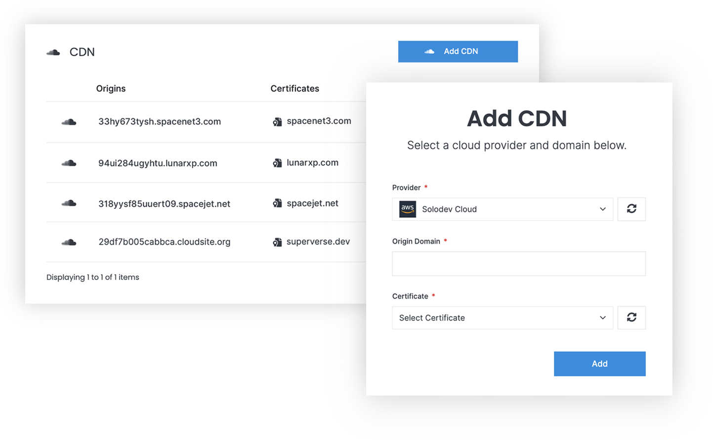 Spacemade CDNs Overview